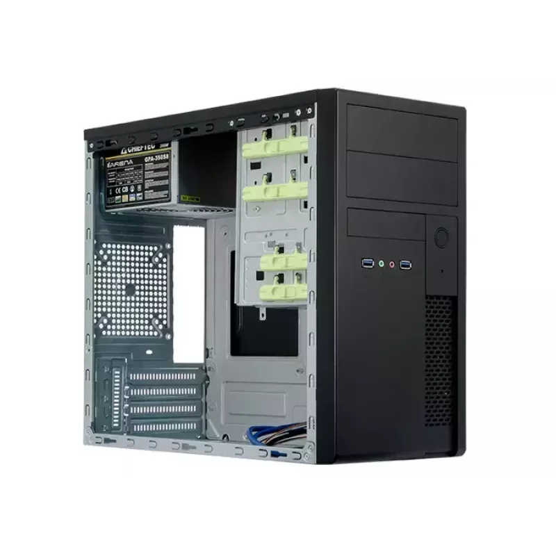 Chieftec XT-01B-350GPB počítačová skriňa Mini Tower čierna 350 W
