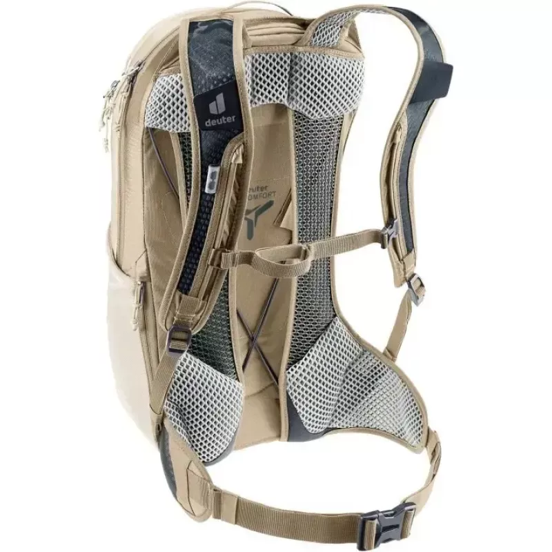 Bicyklový batoh DEUTER Race Air 10 — ľahký 10-litrový bicyklový batoh, alu/Graustone