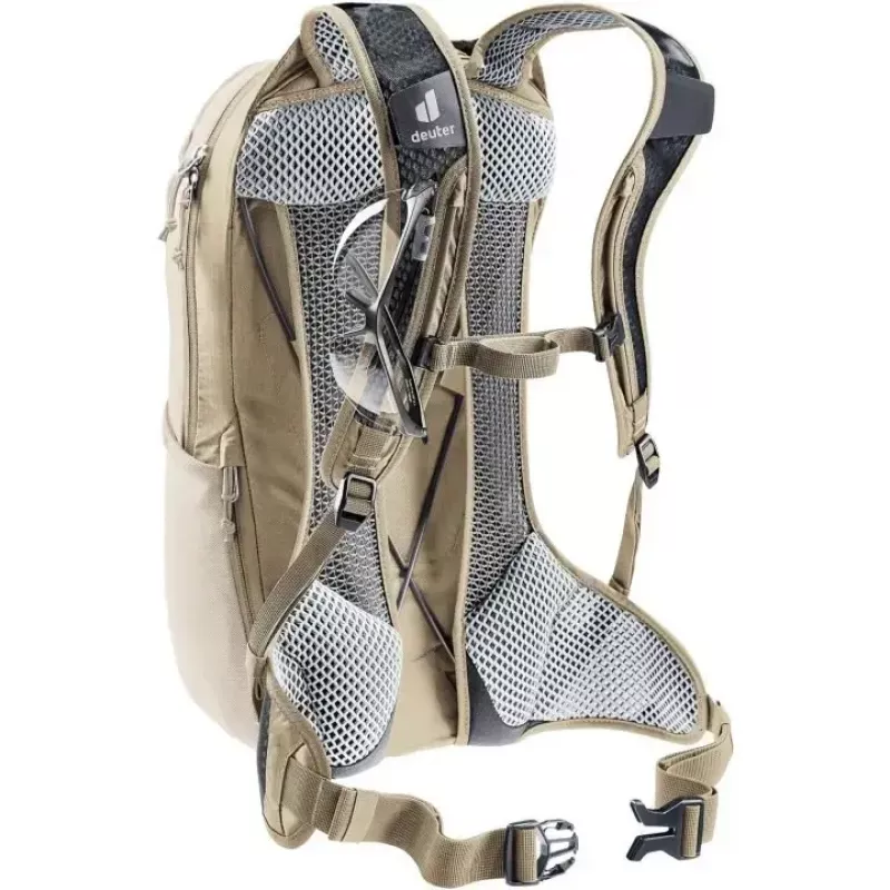 Bicyklový batoh DEUTER Race Air 10 — ľahký 10-litrový bicyklový batoh, alu/Graustone