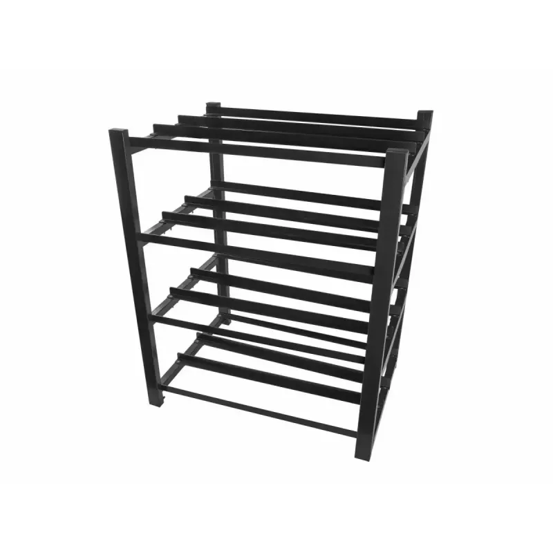 Regál na batérie LANBERG OR01-830650-304-BK — 830×650 mm, 3 rady, 4 úrovne