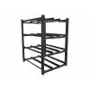 Regál na batérie LANBERG OR01-830650-304-BK — 830×650 mm, 3 rady, 4 úrovne