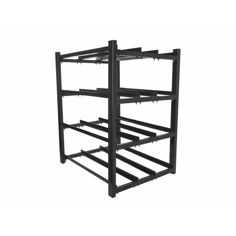 Regál na batérie LANBERG OR01-830650-304-BK — 830×650 mm, 3 rady, 4 úrovne