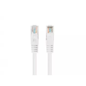 Lanberg PCU6-20CC-0200-W prepojovací kábel Cat6 U/UTP, 2 m, biely, balenie po 10 ks