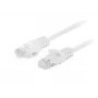 Lanberg PCU6-20CC-0200-W prepojovací kábel Cat6 U/UTP, 2 m, biely, balenie po 10 ks