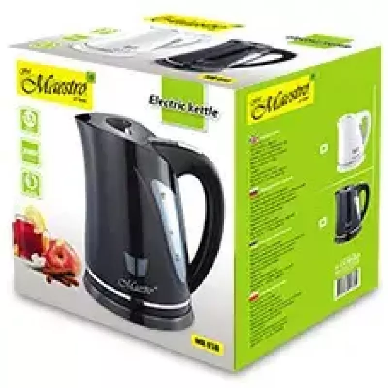 Rýchlovarná kanvica Maestro 1,7 L 2000 W čierna
