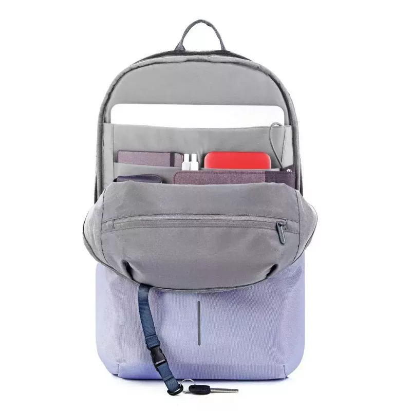 XDDESIGN antikrádežový batoh Bobby Soft – levanduľovo sivý, bezpečný mestský batoh P705.992
