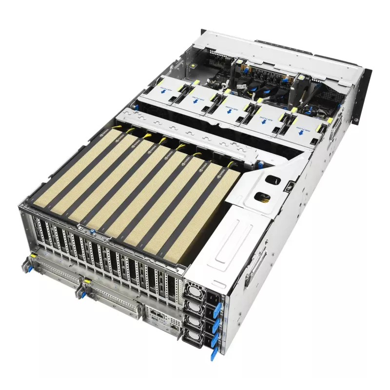 Rack server ASUS ESC8000A-E13P (4U) — LGA 6096, AMD EPYC, až do 3 TB DDR5, 24 DIMM, 3200W PSU, 10GbE
