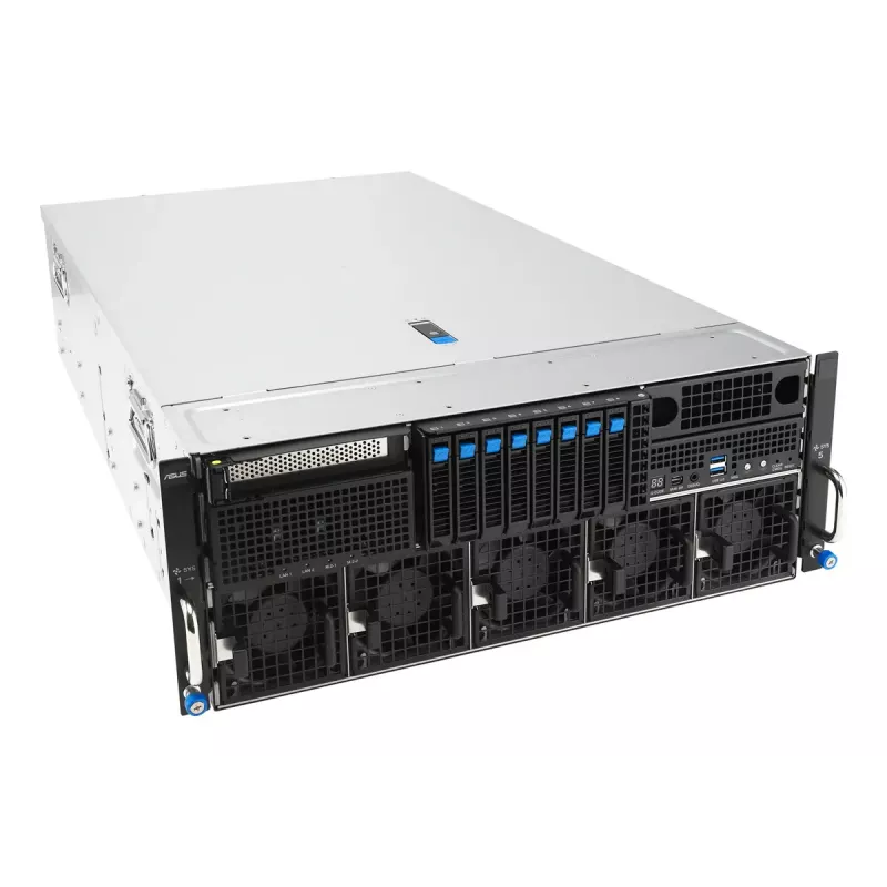 Rack server ASUS ESC8000A-E13P (4U) — LGA 6096, AMD EPYC, až do 3 TB DDR5, 24 DIMM, 3200W PSU, 10GbE