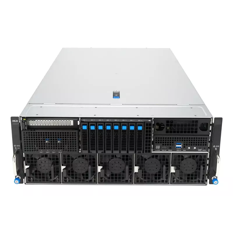 Rack server ASUS ESC8000A-E13P (4U) — LGA 6096, AMD EPYC, až do 3 TB DDR5, 24 DIMM, 3200W PSU, 10GbE
