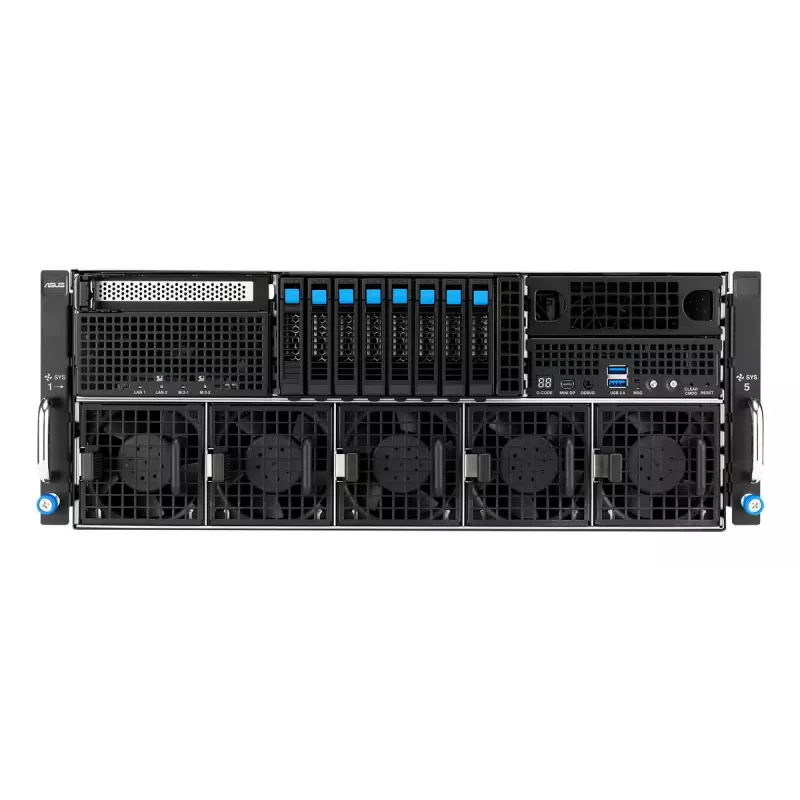 Rack server ASUS ESC8000A-E13P (4U) — LGA 6096, AMD EPYC, až do 3 TB DDR5, 24 DIMM, 3200W PSU, 10GbE