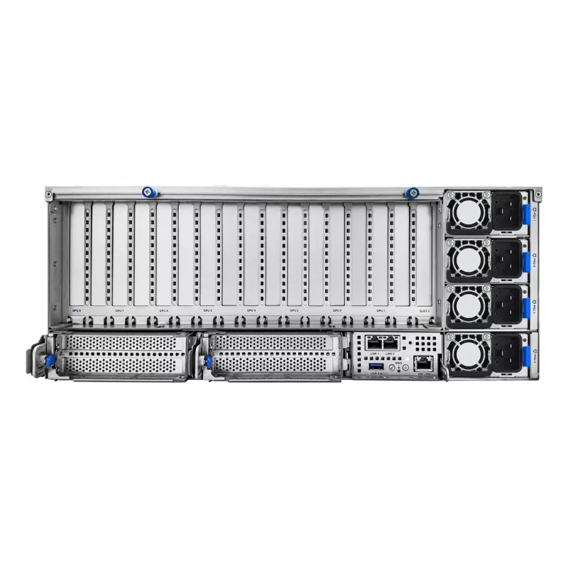 Rack server ASUS ESC8000A-E13P (4U) — LGA 6096, AMD EPYC, až do 3 TB DDR5, 24 DIMM, 3200W PSU, 10GbE