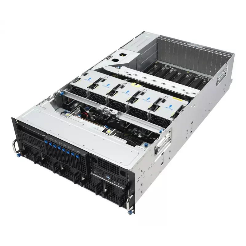 Rack server ASUS ESC8000A-E13P (4U) — LGA 6096, AMD EPYC, až do 3 TB DDR5, 24 DIMM, 3200W PSU, 10GbE