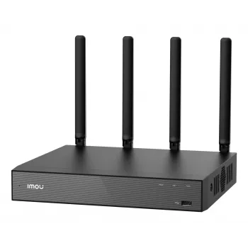 Sieťový videorekordér IMOU N110W - 10-kanálový Wi-Fi 6 NVR, max. 2592x1944, dvojpásmové Wi-Fi, pevný disk SATA do 16 TB, Ethernet 10/100, čierny