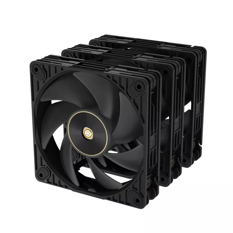 ASUS ProArt PF120 ventilátor PWM čierny 3in1 počítačová skriňa 12 cm 3 ks