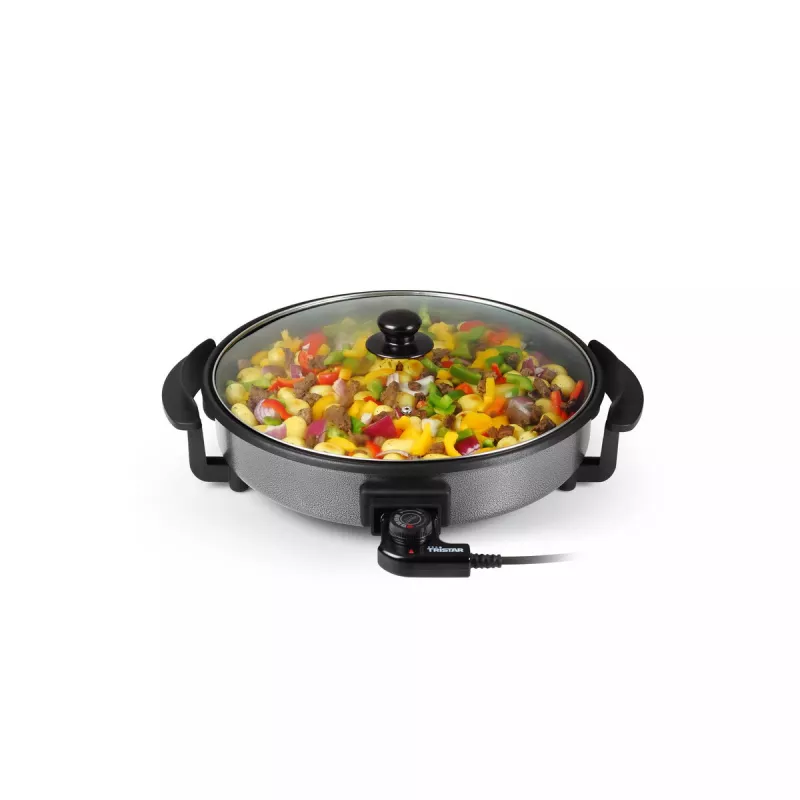 Grilovacia panvica Tristar PZ-2963 multifunkčná okrúhla čierna 30 cm