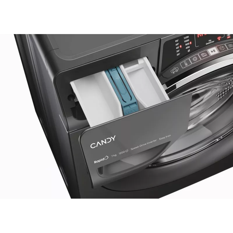 Candy RapidÓ RO41276DWMCRT-S práčka s predným plnením 7 kg 1200 ot/min antracitová