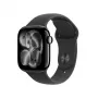 Smart hodinky Apple Watch Series 11 GPS 42 mm Jet Black hliníkové puzdro s čiernym športovým remienkom M/L