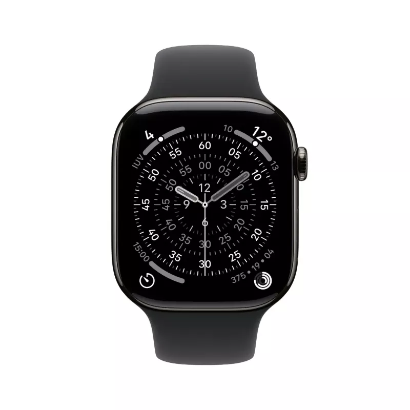 Apple Watch Series 11 GPS + Cellular 46 mm Slate Titanium Case čierny Sport Band M/L