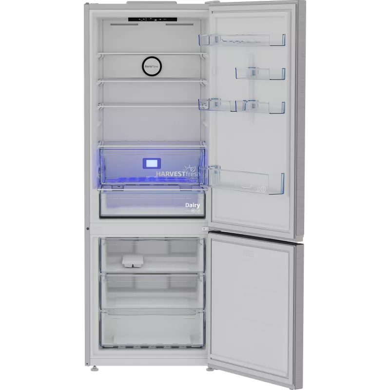 Beko B3RCNE564HXB chladnička s mrazničkou voľne stojaca 490 L strieborná