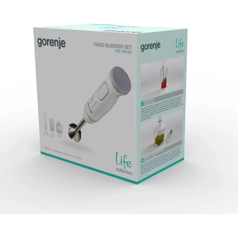 Gorenje HBC564QW 0,5 L tyčový mixér 500 W biela