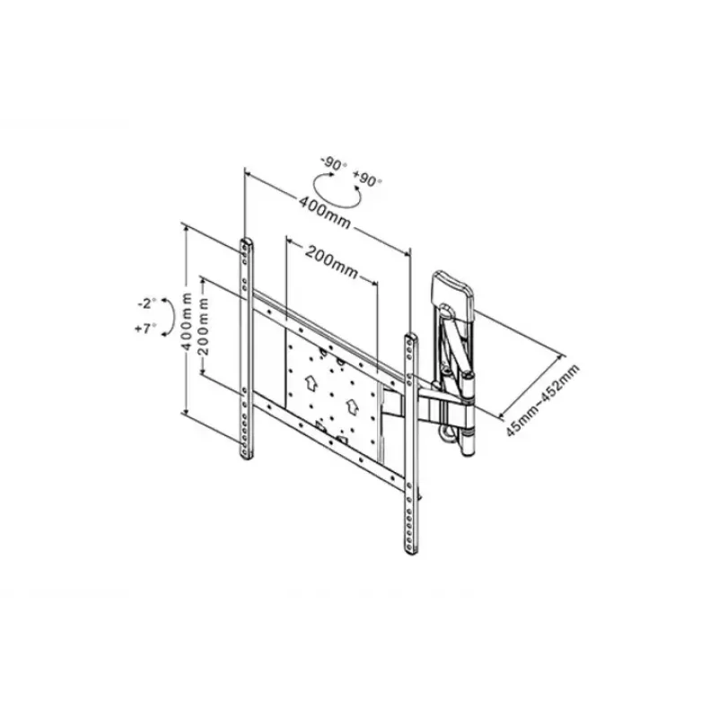 Multibrackets M VESA Flexarm Tilt & Turn III držiak
