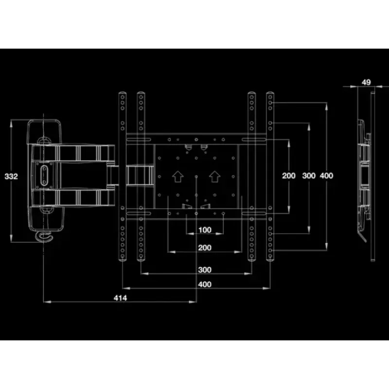 Multibrackets M VESA Flexarm Tilt & Turn III držiak