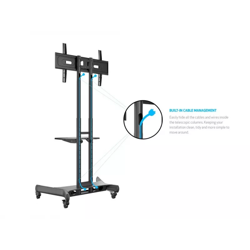 Multibrackets M Public Floorstand Basic 150 vrátane police a držiaka kamery