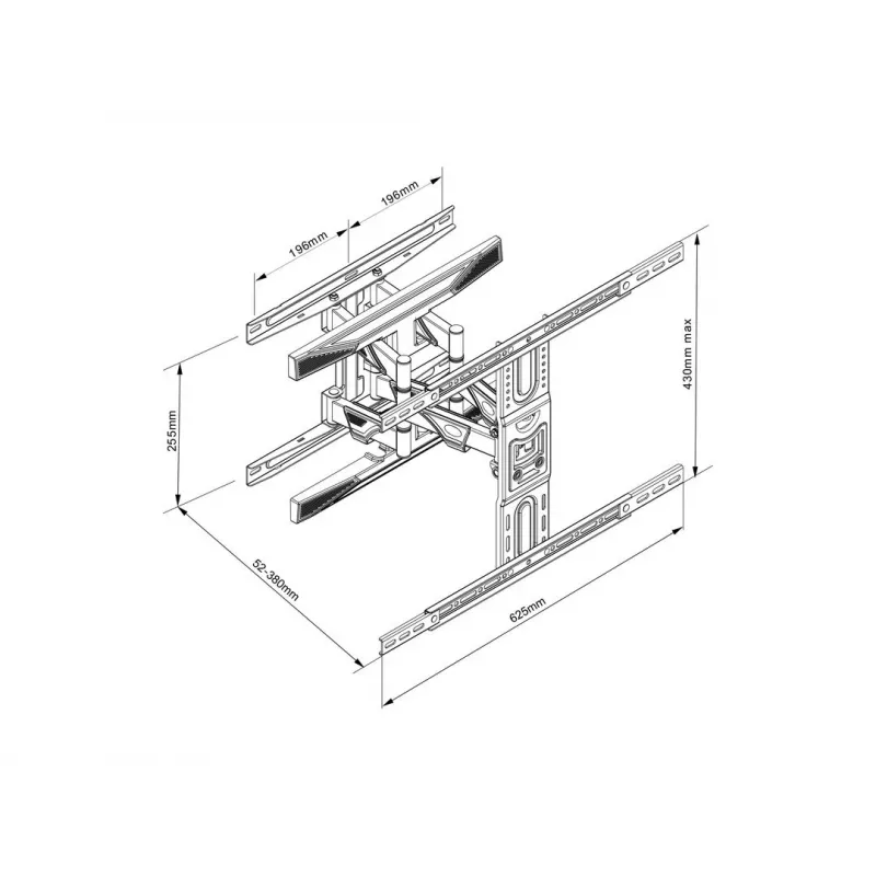 Multibrackets M VESA Flexarm L - výklopný držiak na dva monitory