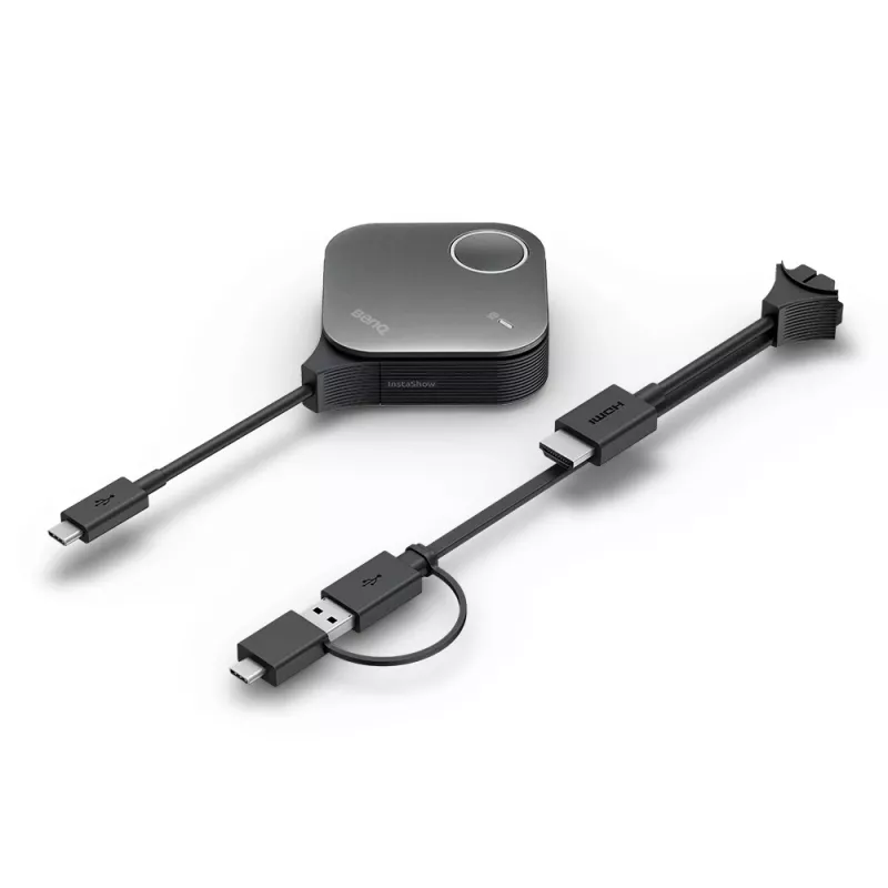 Bezdrôtový prezentačný systém BenQ InstaShow VS25 HDMI Desktop, Wi-Fi 6, až do 2400 Mbps, externá anténa, čierny