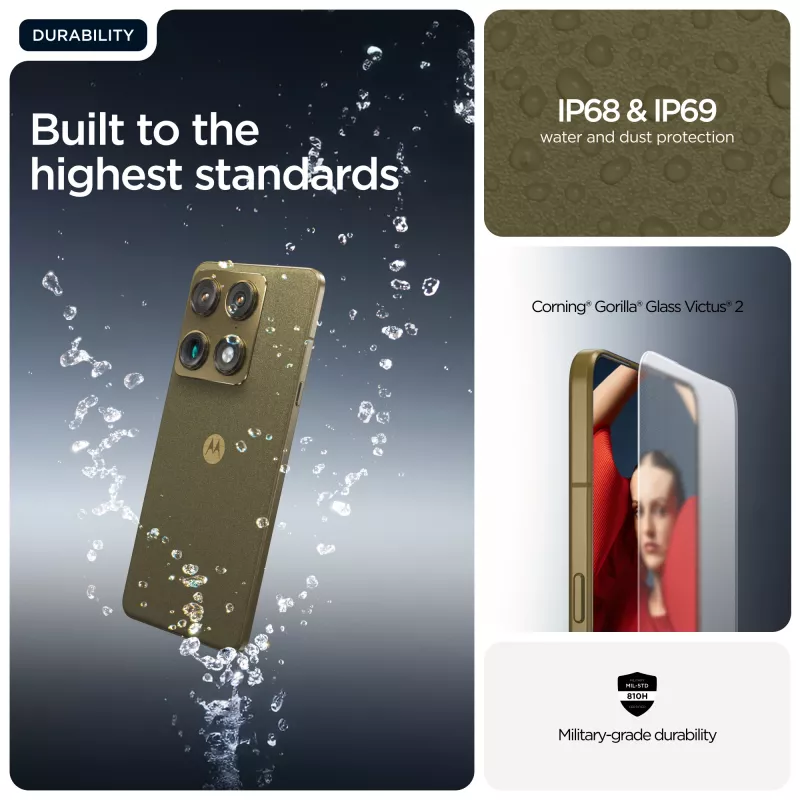 Motorola signature 17,2 cm (6,78 inch) Dual SIM Android 16.0 5G USB Type-C 16 GB 512 GB 5200 mAh zlatá