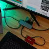Targus Dual Video Mobile Dock s 140W EPR Pass-Thru, káblový, USB 3.2 Gen 2 (3.1 Gen 2) Type-C, 140 W, 1000 Mbit/s, sivý, 10 Gbit/s