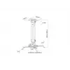 Stropný držiak Multibrackets M Universal Projector Mount I