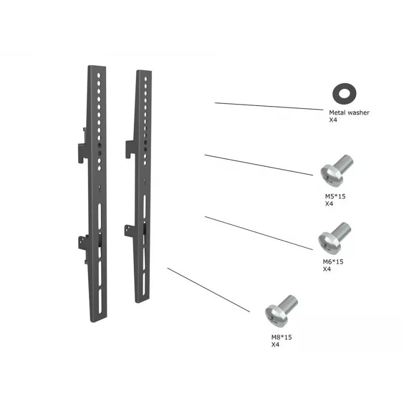 Montážne rameno na plochý monitor Multibrackets M Pro Series Fixed Arms 400 mm