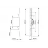 Montážne rameno na plochý monitor Multibrackets M Pro Series Fixed Arms 400 mm