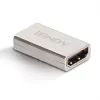 Lindy HDMI 2.1 konektor samica na konektor samica spojka, HDMI 2.1, HDMI 2.1, strieborná
