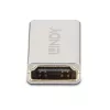 Lindy HDMI 2.1 konektor samica na konektor samica spojka, HDMI 2.1, HDMI 2.1, strieborná