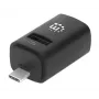 Manhattan USB-C 3-port hub, ULTRA COMPACT, 3x USB-A porty (1x 5 Gbps USB 3.2 Gen1 aka USB 3.0, 3 x 480 Mbps USB 2.0), USB napájaný (bez potreby externého napájania)