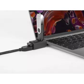 Manhattan USB-C 3-port hub, ULTRA COMPACT, 3x USB-A porty (1x 5 Gbps USB 3.2 Gen1 aka USB 3.0, 3 x 480 Mbps USB 2.0), USB napájaný (bez potreby externého napájania)