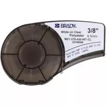 Samolepiaca tlačová etiketa Brady 139748, polyester, 6,4 m × 0,953 mm, čierna na bielej