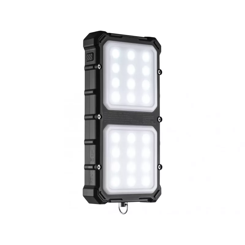 Sandberg solárna powerbank CampLED 10000, 10000 mAh, Programmable Power Supply (PPS), 3,7 V, 15 W, čierna
