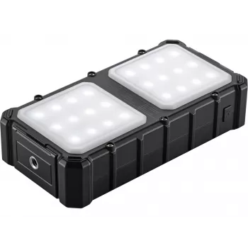 Sandberg solárna powerbank CampLED 20000, 20000 mAh, Programmable Power Supply (PPS), 3,7 V, 15 W, čierna