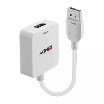 Lindy HDMI 18G na DisplayPort 1.2 konvertor, 0,095 m, HDMI Type-A (štandard), DisplayPort, konektor samica, konektor samec, rovný