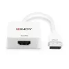 Lindy HDMI 18G na DisplayPort 1.2 konvertor, 0,095 m, HDMI Type-A (štandard), DisplayPort, konektor samica, konektor samec, rovný