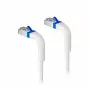 Sieťový kábel Lanview LV-6AFTP-FLEX-ANG-01W-S — zahnutý RJ45, kategória 6A, tienený F/FTP, flexibilný, biely