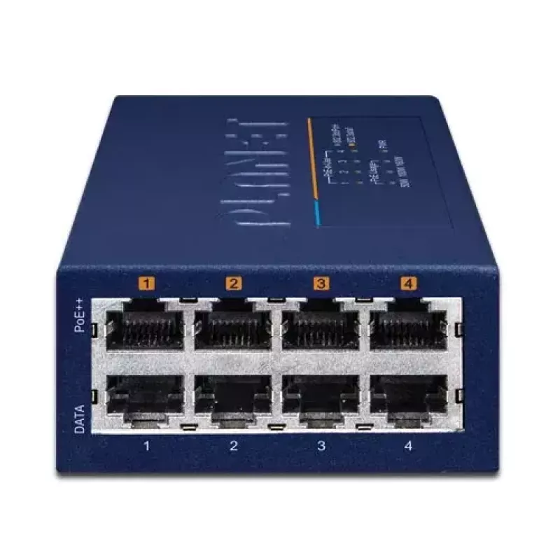 PLANET UPOE-400 4-portový Multi-Gigabit 802.3bt PoE injektor hub