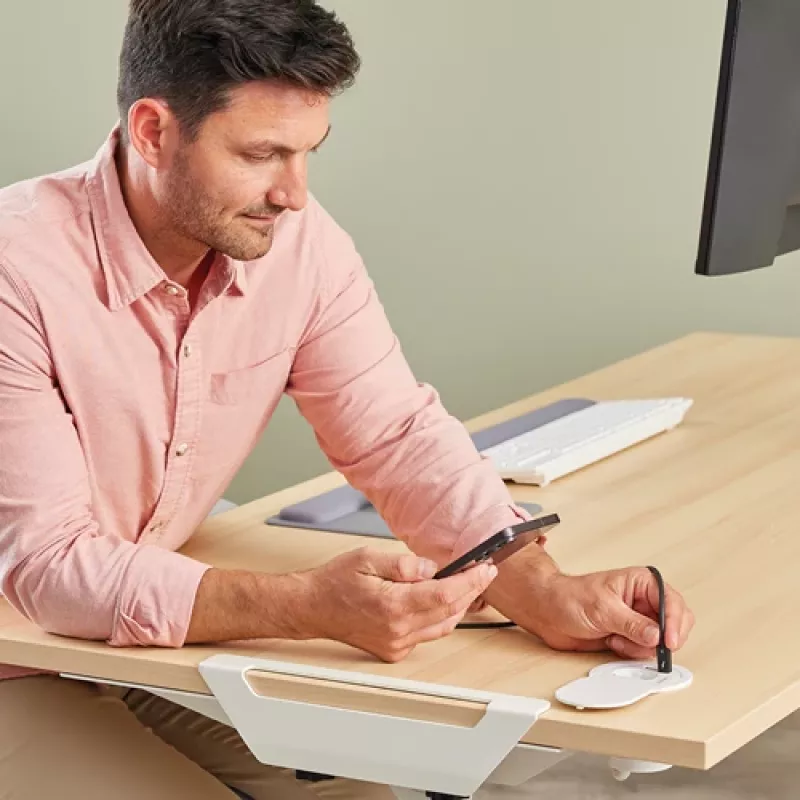 Fellowes 100137178 predlžovací kábel 2 m 1 AC zásuvka interiér biela