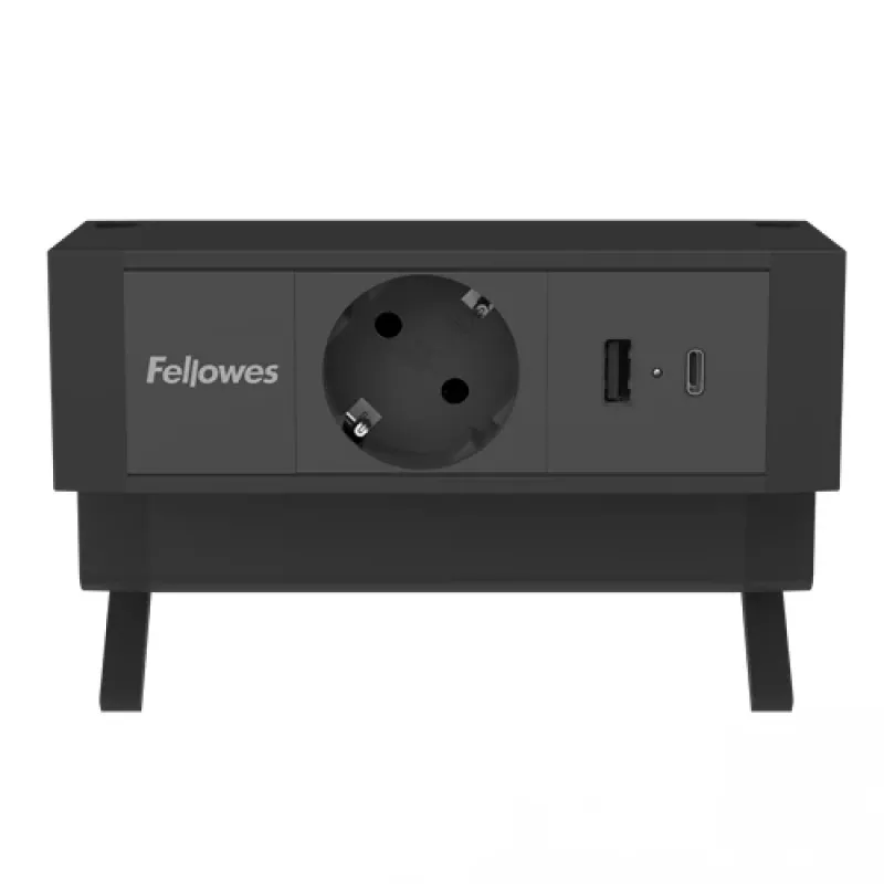 Fellowes 100137172 predlžovací kábel 2 m 1 AC výstup interiér čierny