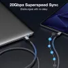 USB-C na USB-C kábel EQUIP 3,0 m — USB 3.2 Gen 2x2, 20 Gbit/s, PD 240 W, 4K@60 Hz, čierny