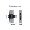 Adaptér USB-C OTG 2v1 EQUIP 133479 — 100W PD, 10Gbit/s, 1x USB-C na 2x USB-C, sivý
