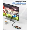 USB na HDMI adaptér EQUIP 133498 (USB-C a USB-A konektor na HDMI, 1080p, hliníkové puzdro, sivý)